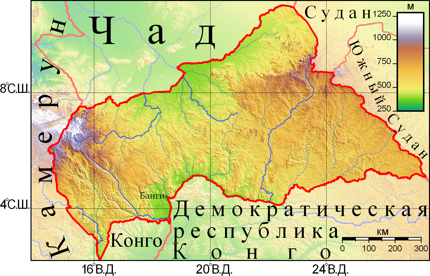 Чад конго. Центральноафриканская Республика на карте Африки. Цар Африканская Республика карта. Цар на карте Африки. Центральноафриканская Республика географическая карта.