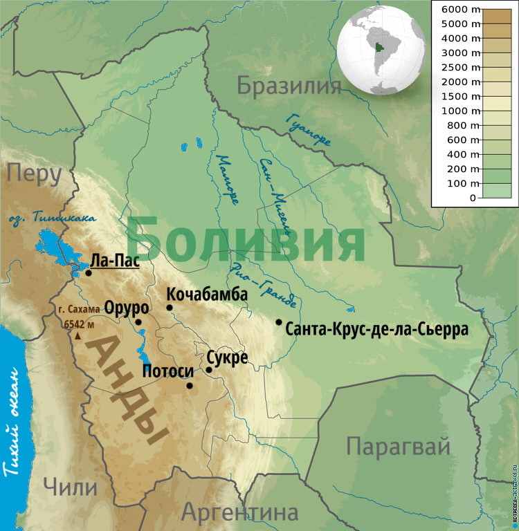 Столица сукре какого государства. Столица Боливии на карте. Боливия где находится на карте. Боливия географическая карта. Где находится Страна Боливия на карте.